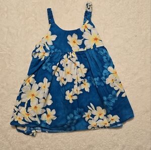 Toddler Blue Hawaiian Dress